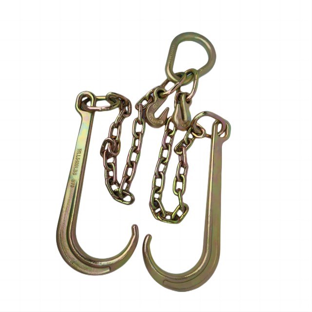 G70 Alloy Steel Forged J Type Tow Hook with Ellipse Hole
